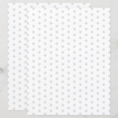 Custom Color Polka Dots on White Scrapbook Paper (正面/裏面)