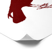 Custom Color Raven Print ポスター (角)