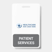 Custom Color Reception Patient Services Companion バッジ (正面)