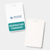 Custom Color Role Respiratory Therapist Companion バッジ (Front & Back)