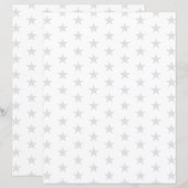 Custom Color Stars on White Scrapbook Paper (正面/裏面)