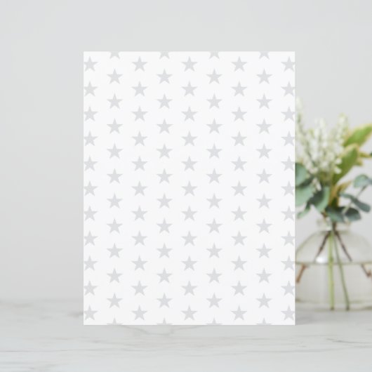 Custom Color Stars on White Scrapbook Paper (スタンド正面)