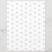 Custom Color Stars on White Scrapbook Paper (正面)