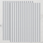 Custom Color with White Pinstripe Scrapbook Paper (正面/裏面)