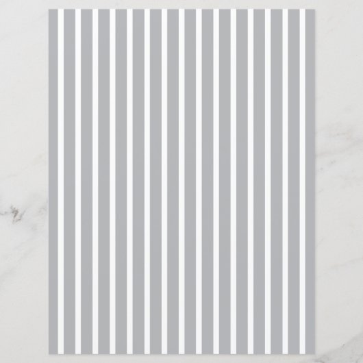 Custom Color with White Pinstripe Scrapbook Paper (正面)