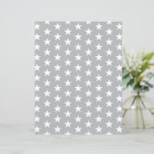 Custom Color with White Stars Scrapbook Paper (スタンド正面)