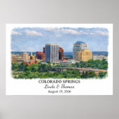 Custom Colorado Springs Wall Art, Colorado ポスター (正面)