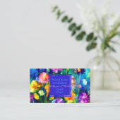 Custom Colorful Floral Bright Design 名刺 (スタンド正面)
