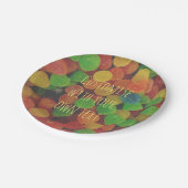 Custom Colorful Gumdrops Candy ペーパープレート (アングル)