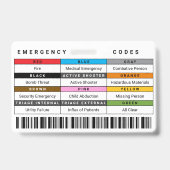  Custom Colors Codes Hospital Photo ID Badge バッジ (裏面)