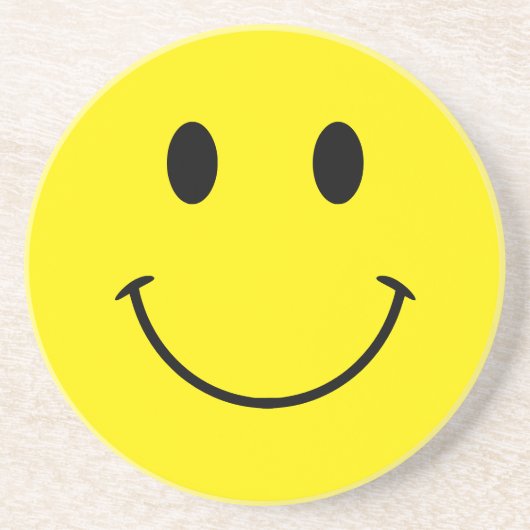 Custom Colors Cute Retro Smile コースター (正面)