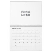 Custom Companyのロゴ カレンダー (2月 2027)
