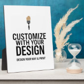 Custom Company Branded Personalized Minimalist  フォトプラーク (側面)