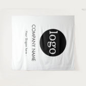 Custom Company business Logo Backdrop For Events タペストリー (正面(横))