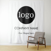 Custom Company business Logo Backdrop For Events タペストリー (インサイチュ)