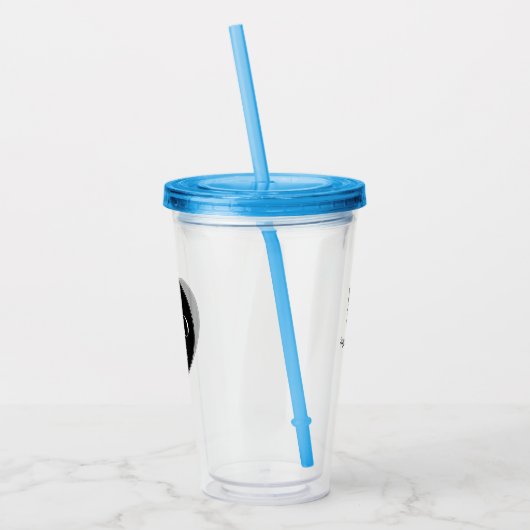 Custom Company Business Logo Branded QR Code アクリルタンブラー (左)