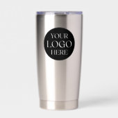 Custom Company Business Logo Branded QR Code 保温保冷タンブラー (正面)