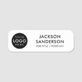 Custom Company Business Logo Employee Staff 名札 (正面)