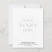 Custom Company Business Logo Modern Promotional  ノートカード (正面)