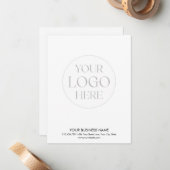 Custom Company Business Logo Modern Promotional  ノートカード (正面/裏面インサイチュ)