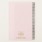 Custom Company Business Logo Promotional Branding プランナー手帳 (裏面)