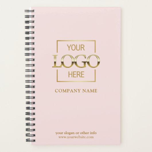 Custom Company Business Logo Promotional Branding プランナー手帳 (正面)