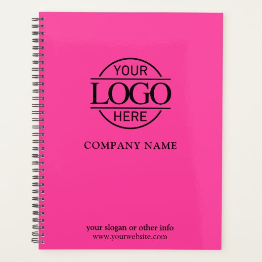 Custom Company Business Logo Promotional Branding プランナー手帳 (正面)