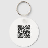Custom Company Business Logo QR Code Modern キーホルダー (裏面)
