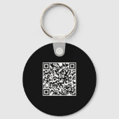 Custom Company Business Logo QR Code Modern キーホルダー (裏面)