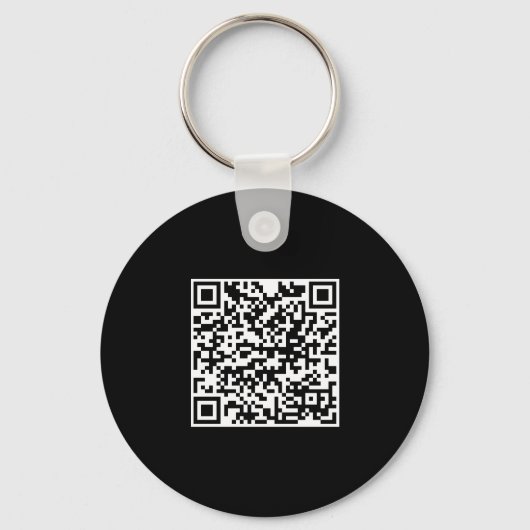 Custom Company Business Logo QR Code Modern キーホルダー (裏面)