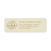 Custom Company Business Logo Return Address ラベル (正面)