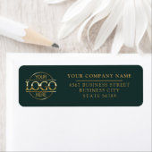 Custom Company Business Logo Return Address ラベル (インサイチュ)