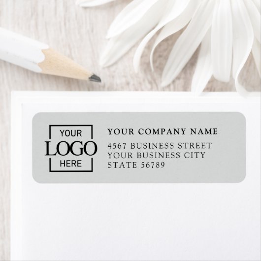 Custom Company Business Logo Return Address ラベル (インサイチュ)