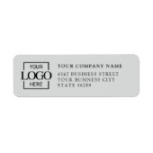Custom Company Business Logo Return Address ラベル (正面)