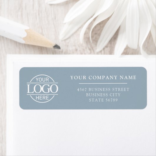 Custom Company Business Logo Return Address ラベル (インサイチュ)