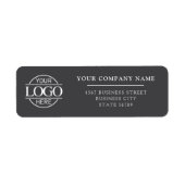Custom Company Business Logo Return Address ラベル (正面)