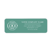 Custom Company Business Logo Return Address ラベル (正面)