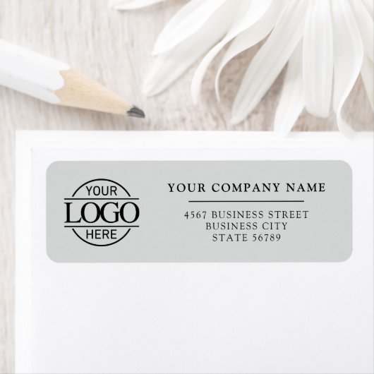 Custom Company Business Logo Return Address ラベル (インサイチュ)