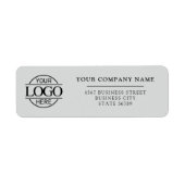 Custom Company Business Logo Return Address ラベル (正面)