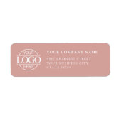 Custom Company Business Logo Return Address ラベル (正面)