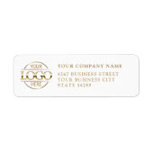 Custom Company Business Logo Return Address ラベル (正面)