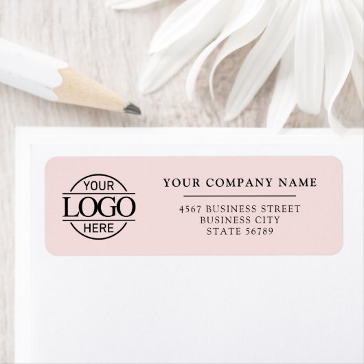 Custom Company Business Logo Return Address ラベル (インサイチュ)