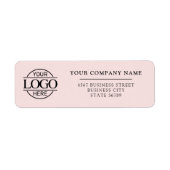 Custom Company Business Logo Return Address ラベル (正面)