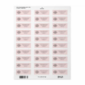 Custom Company Business Logo Return Address ラベル (フルシート)