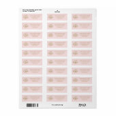 Custom Company Business Logo Return Address Label ラベル (フルシート)