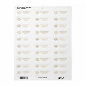 Custom Company Business Logo Return Address Label ラベル (フルシート)
