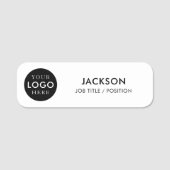 Custom Company Business Logo Staff Employee 名札 (正面)