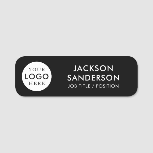 Custom Company Business Logo Staff Employee 名札 (正面)