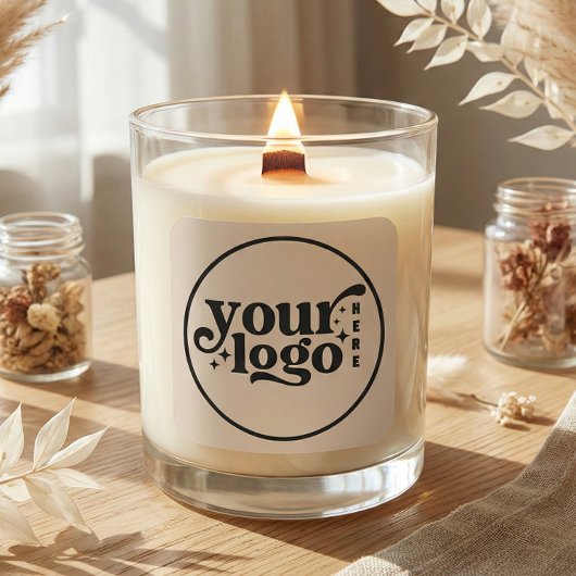 Custom Company Business Your Logo Here スクエアシール