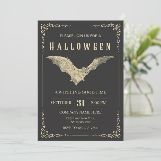 Custom Company Halloween Party 招待状 (スタンド正面)